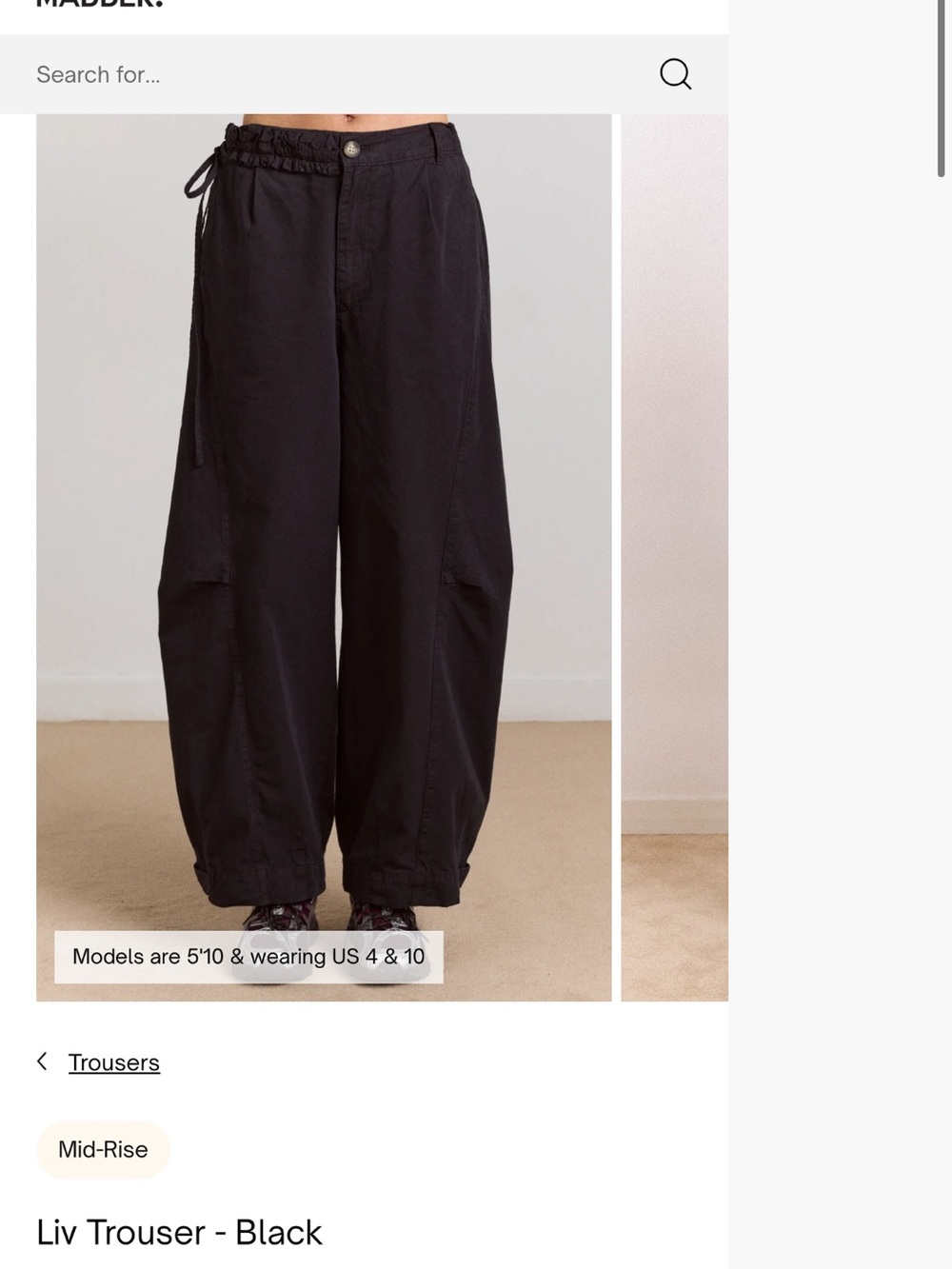 ISO Damson Madder Liv Trouser size US 8